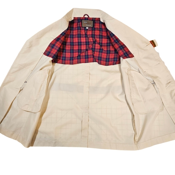 Teijin Juniors Trench Coat, Cream, Size 12 - Picture 5 of 14